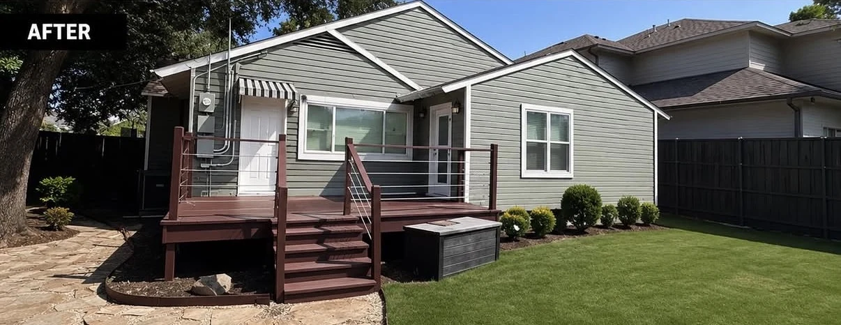 Same exterior painting project after renovation